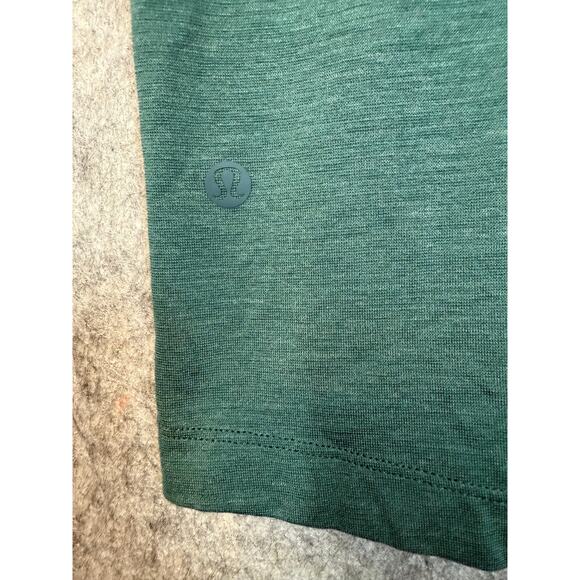 Lululemon Mens Evolution Green Short Sleeve Polo Shirt - Large - Picture 4 of 6